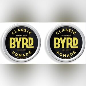 BYRD Classic Pomade 2-Pack - Strong Hold, High Shine Finish
3.35 oz NEW
